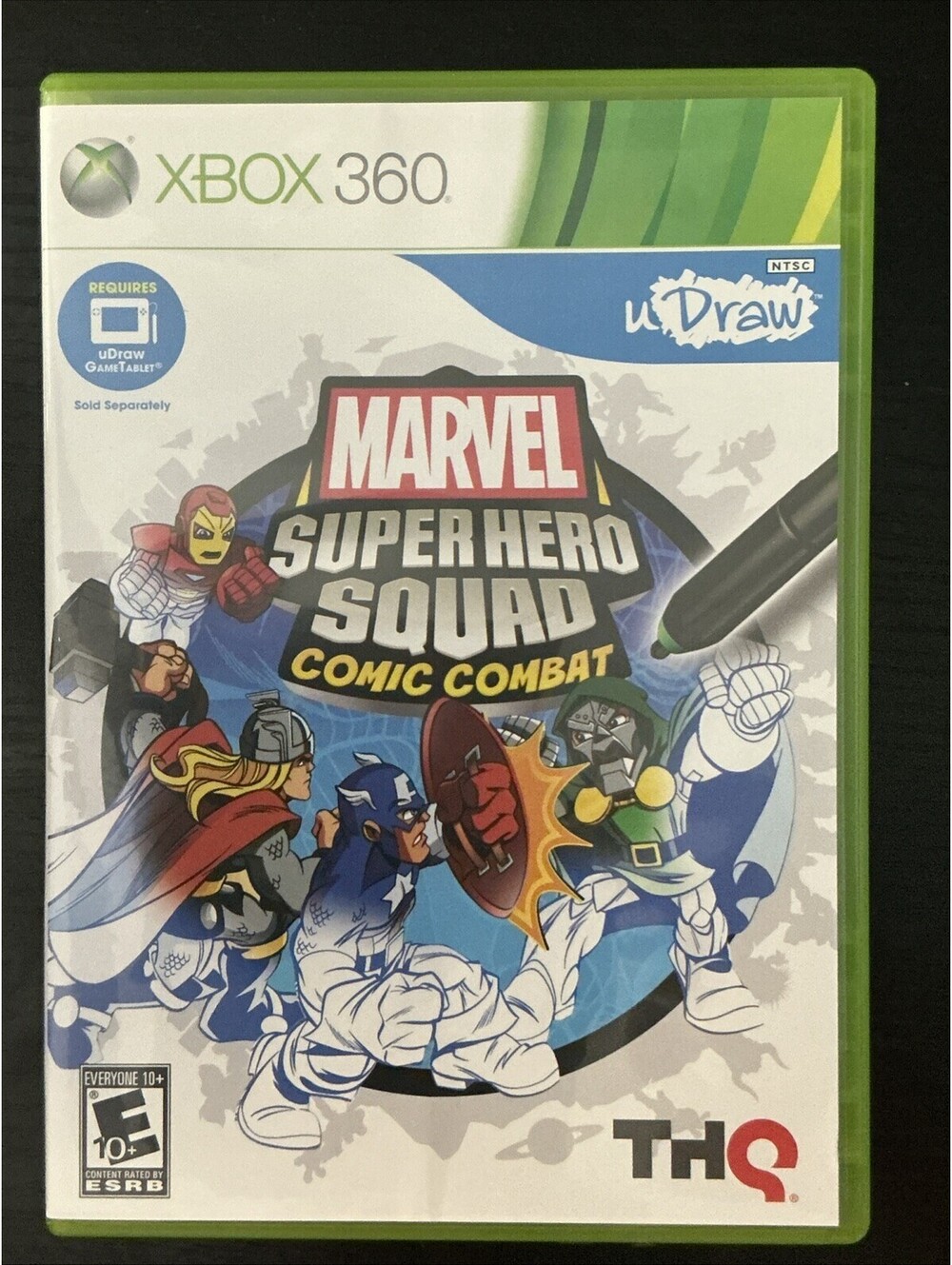 Udraw Marvel Super Hero Squad: Comic Combat - Microsoft Xbox 360 - CIB - Tested